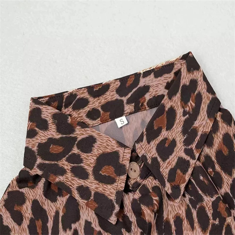 High Quality Leopard Print Men's Shirts