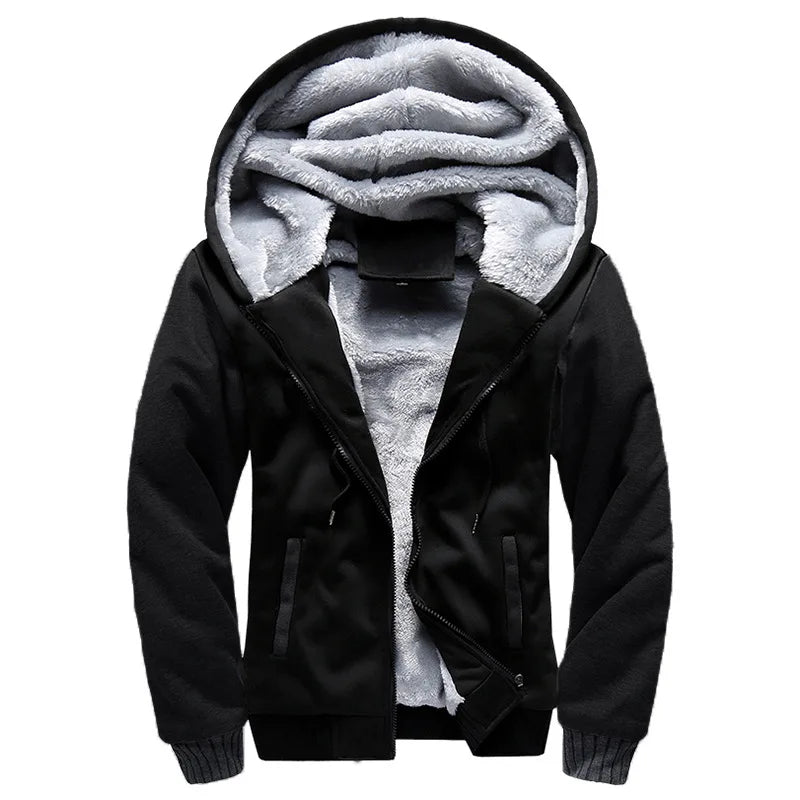 Men's Jacket Camouflage Thicken Winter Jackets for Men Fleece Long Sleeve Coat