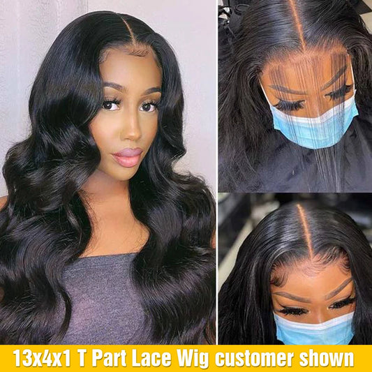 Long 30 Inch Body Wave Lace Frontal Wig Brazilian Lace Front Human Hair