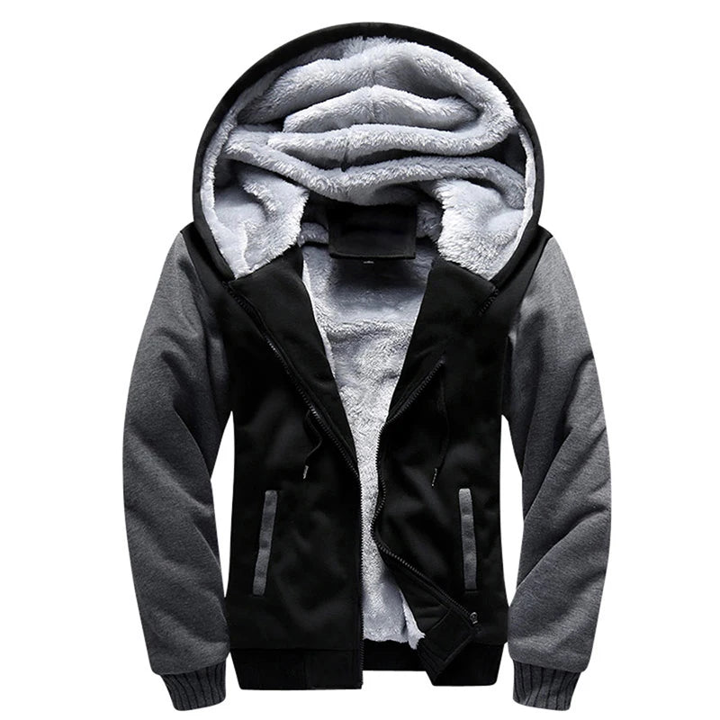 Men's Jacket Camouflage Thicken Winter Jackets for Men Fleece Long Sleeve Coat