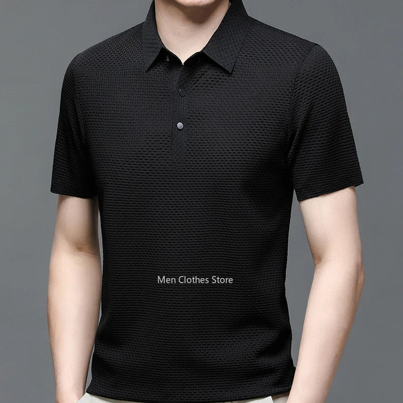 Men Short-sleeved Polo T-Shirt Brand Clothes