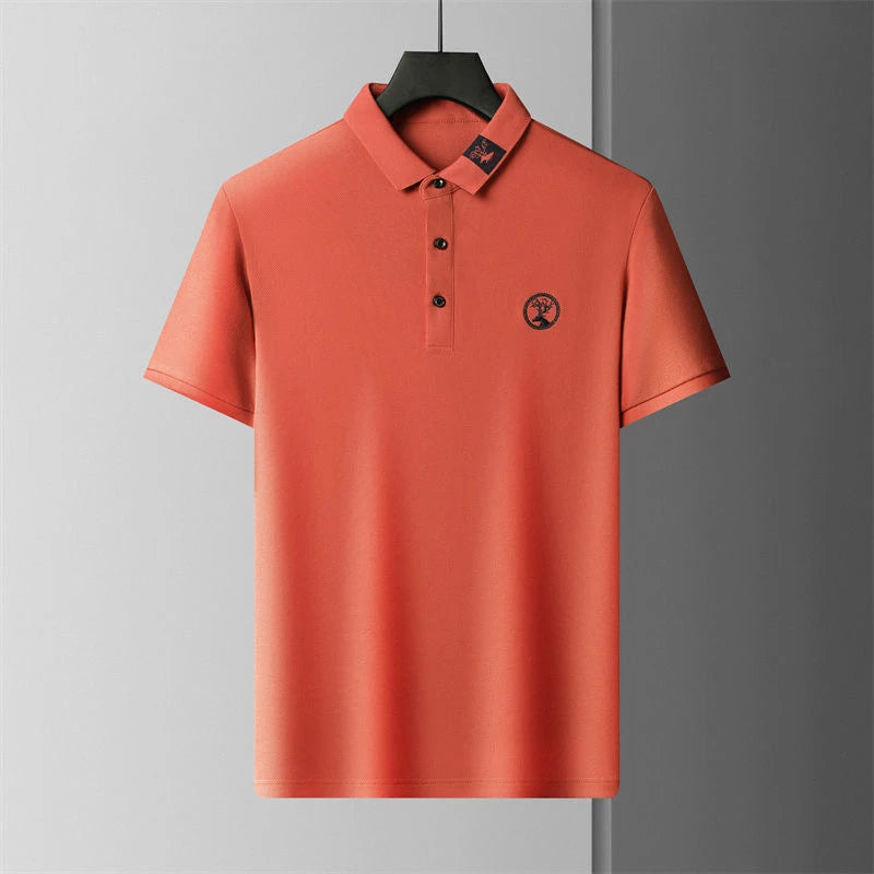 High quality 100% cotton short sleeved polo men's T-shirt