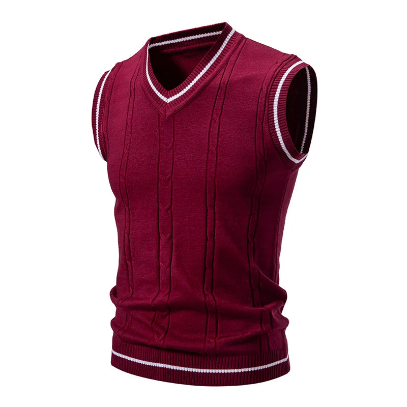 Men's New Sleeveless Knitwear Vest Men's Top