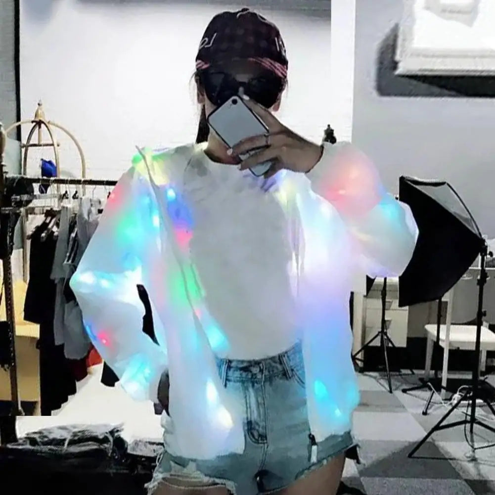 LED Hooded Jacket  Light-up Party Jackets Women & Men