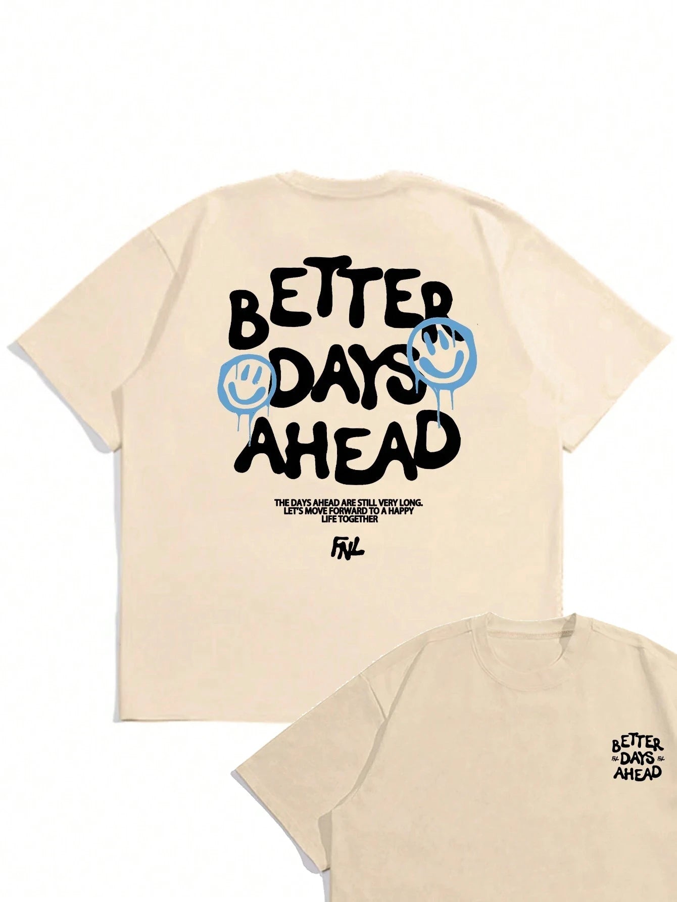 Better Days Ahead Men Cotton T-shirt