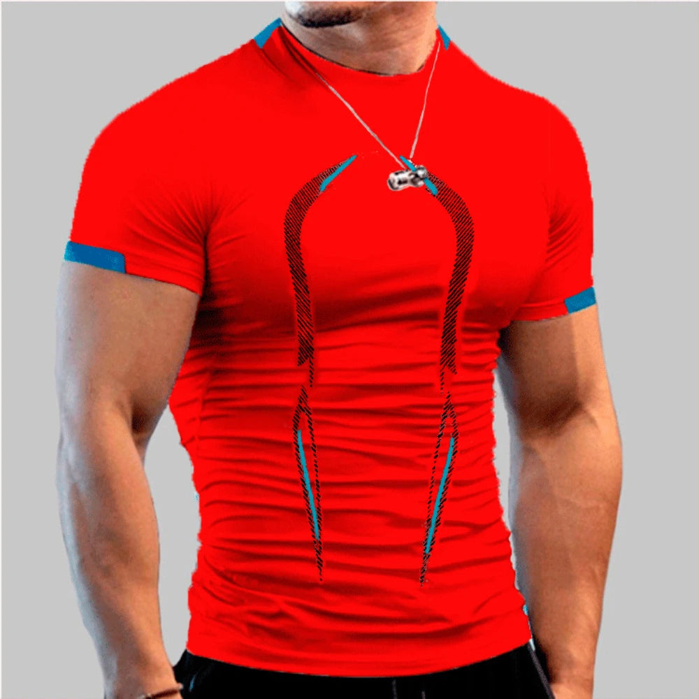 Men's T-shirt Crew Neck Sportswear Running Training Clothes