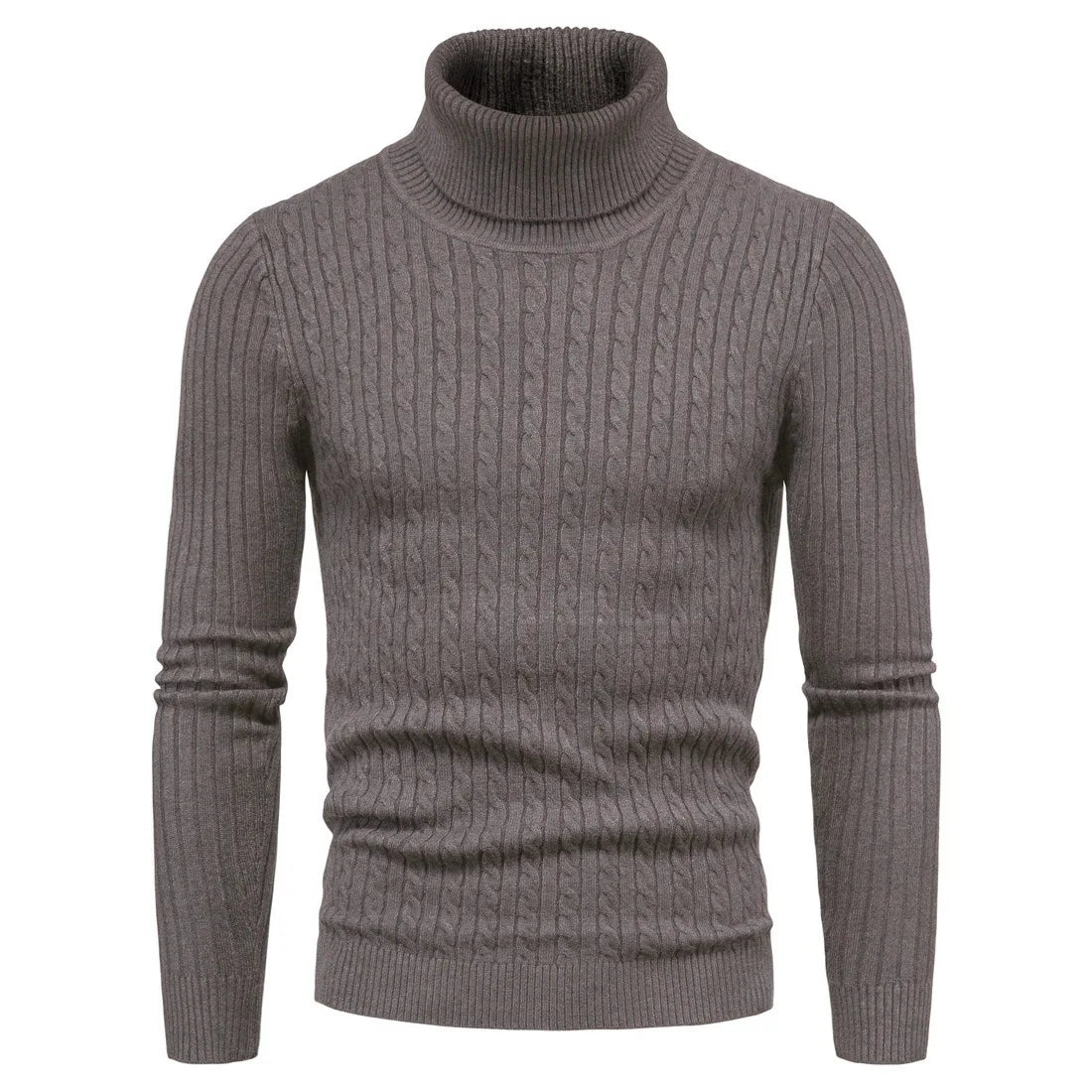 Turtleneck Warm Fashion Solid Color sweater