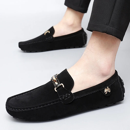 High-quality Men Shoes Luxury Trendy Casual Slip on Formal Loafers Men Moccasins Italian