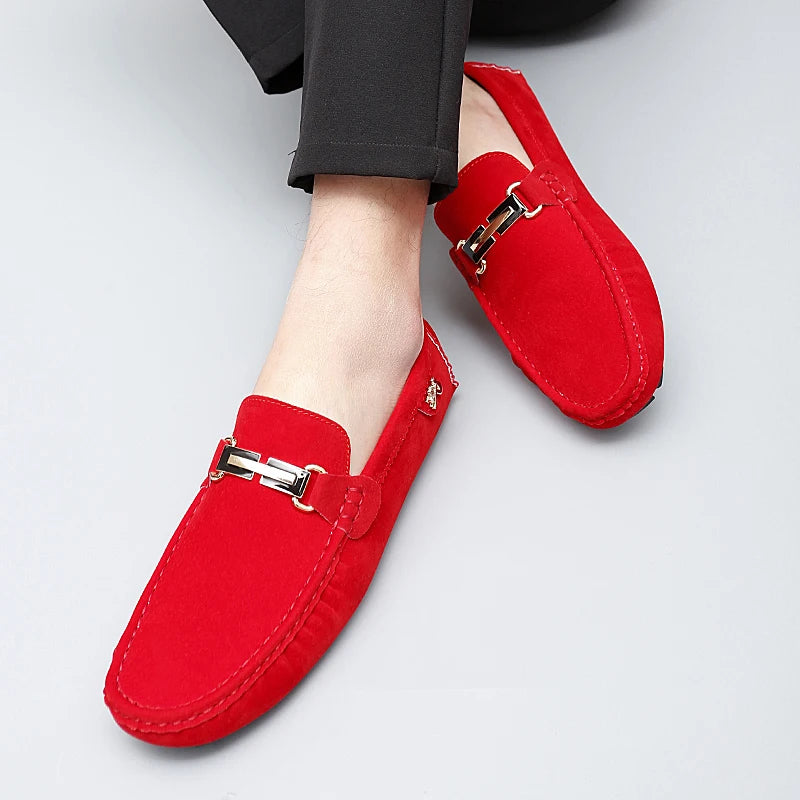 High-quality Men Shoes Luxury Trendy Casual Slip on Formal Loafers Men Moccasins Italian