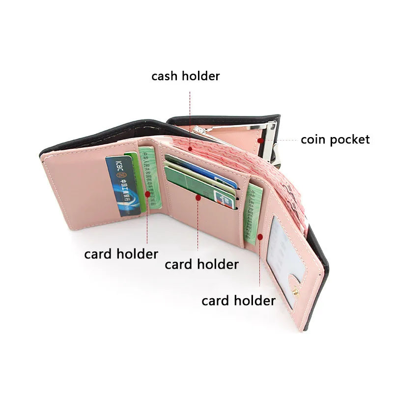 New Mini Short Women Wallets High Quality