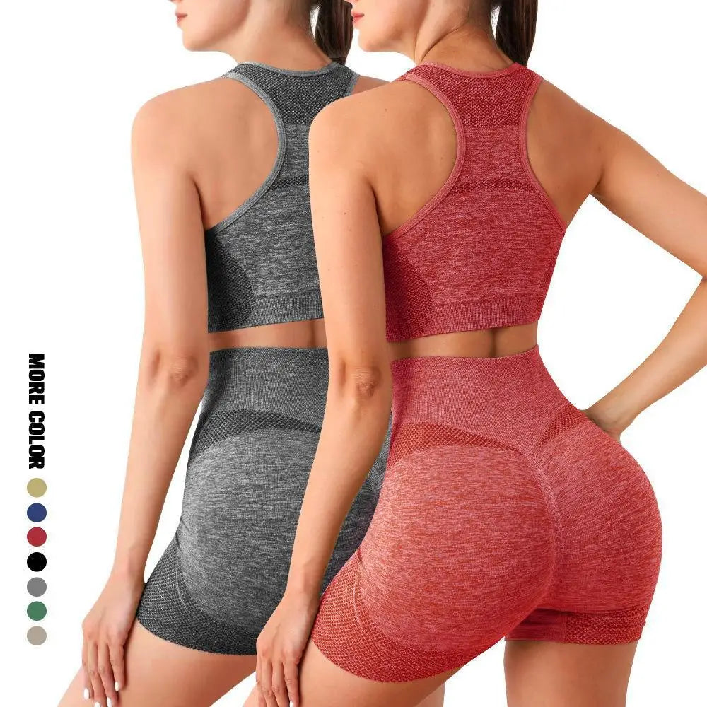 Yoga Set Gym Shorts Women Sport Bras Brassiere Workout Tops for Women