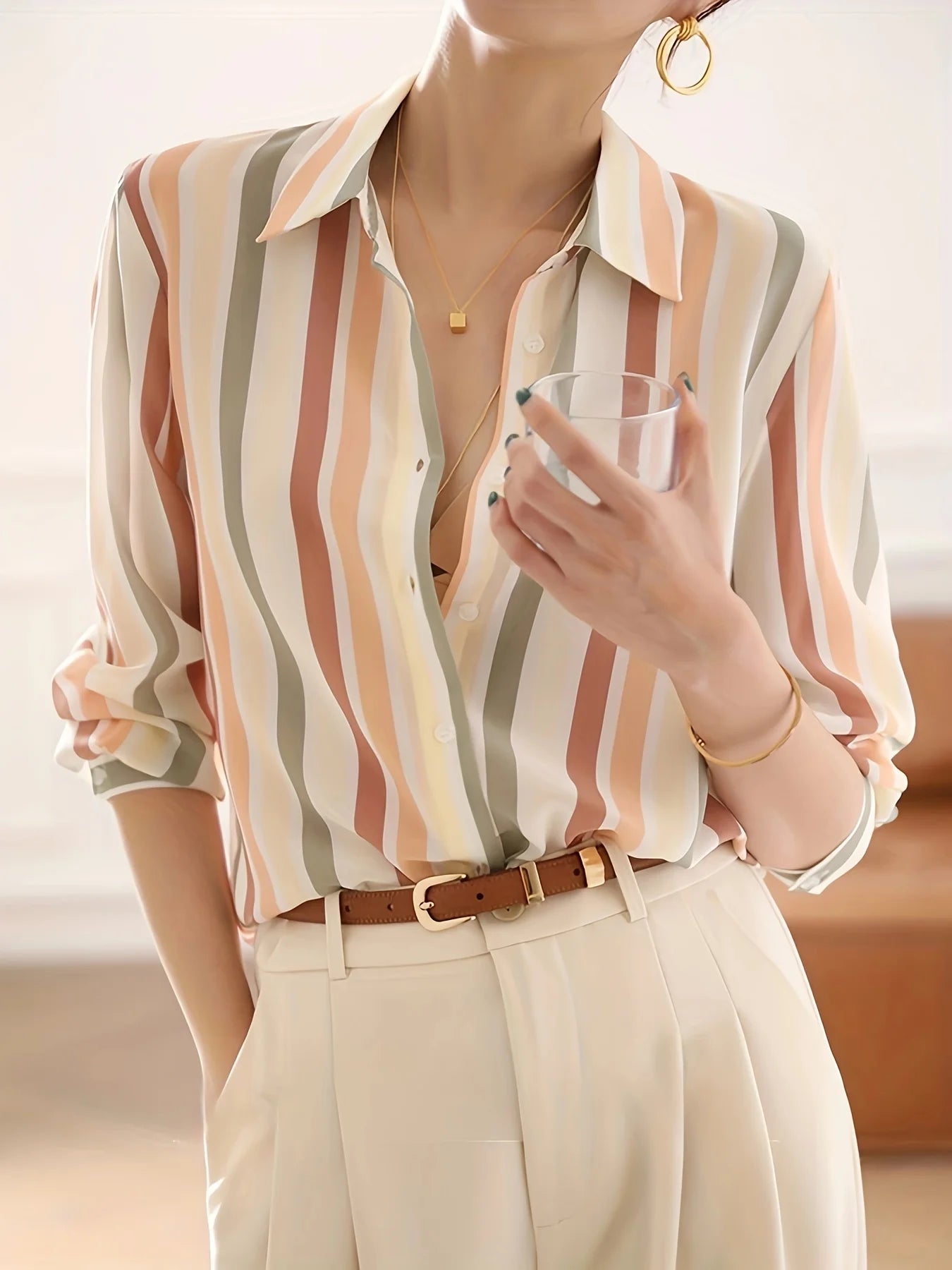 Fashion luxury ladies shirt France style