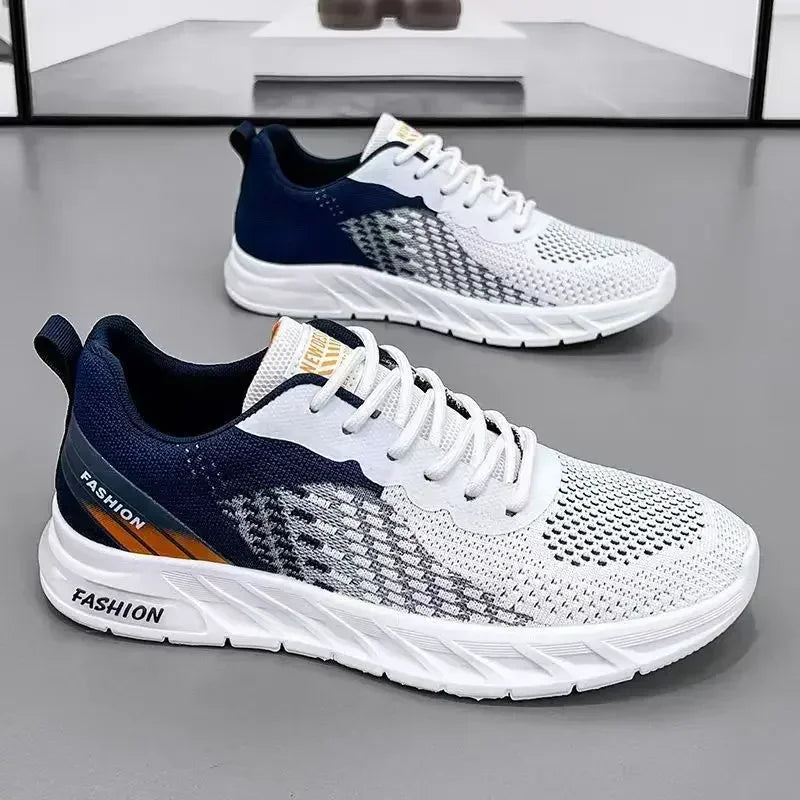 Mens Running Shoes Breathable Knit Sport Sneakers Cushion Casual Gym Athletic Trainers Outdoor Jogging  Shoes