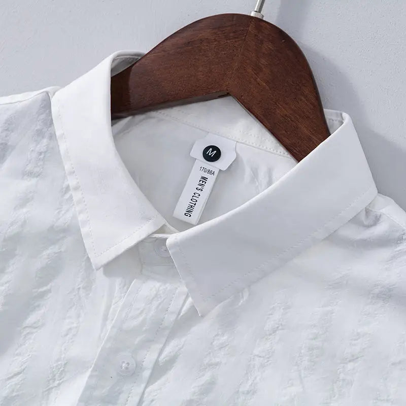 New Solid Color Fashion Turn-down Collar Shirt