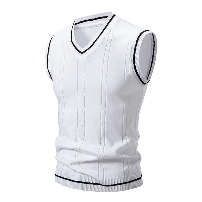 Men's New Sleeveless Knitwear Vest Men's Top