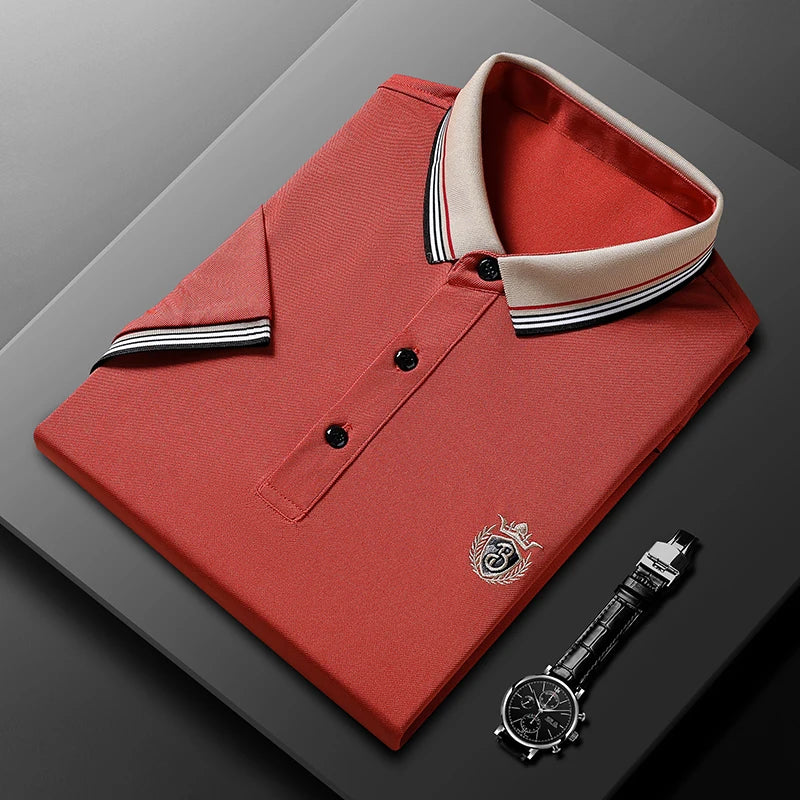 Luxury Brand Short sleeved POLO Shirt Men's Fashion