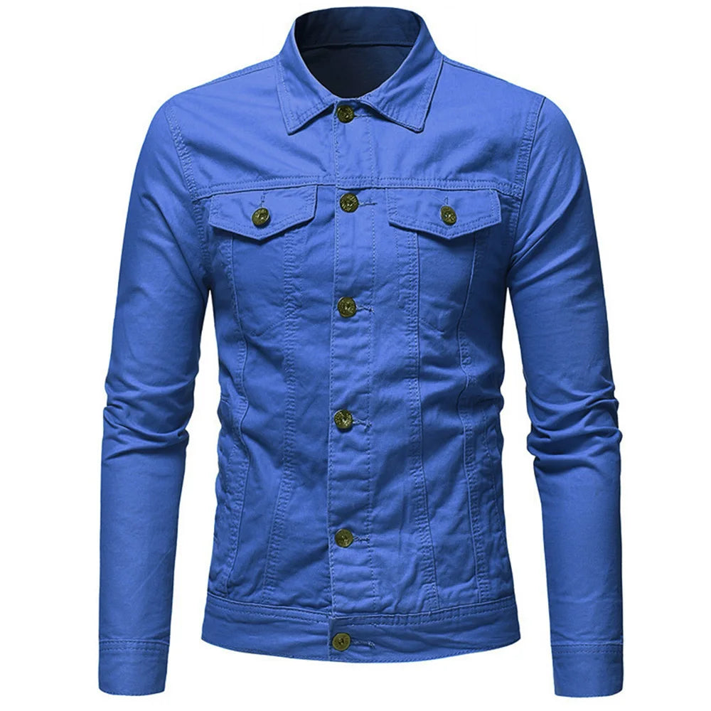 Men's Denim Collar Shirt