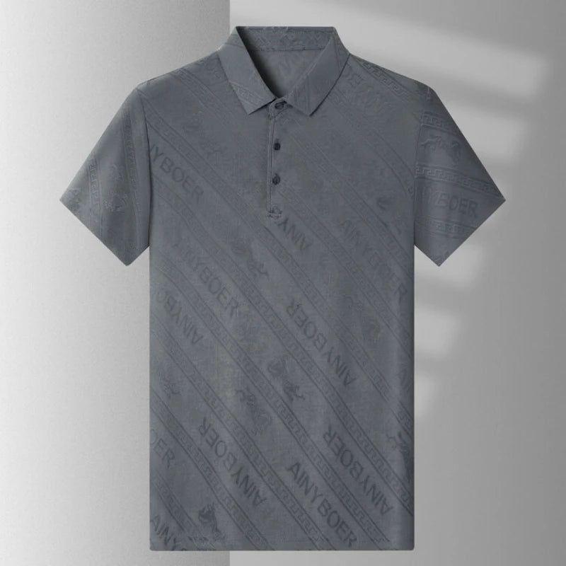 Luxury brand short sleeve men's polo shirt