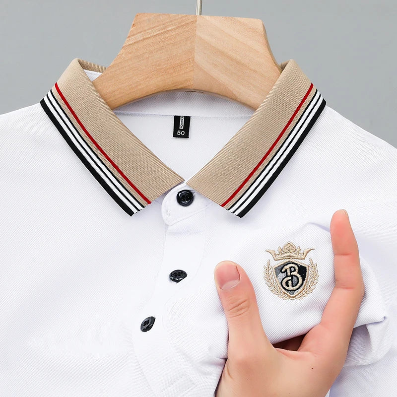 Luxury Brand Short sleeved POLO Shirt Men's Fashion