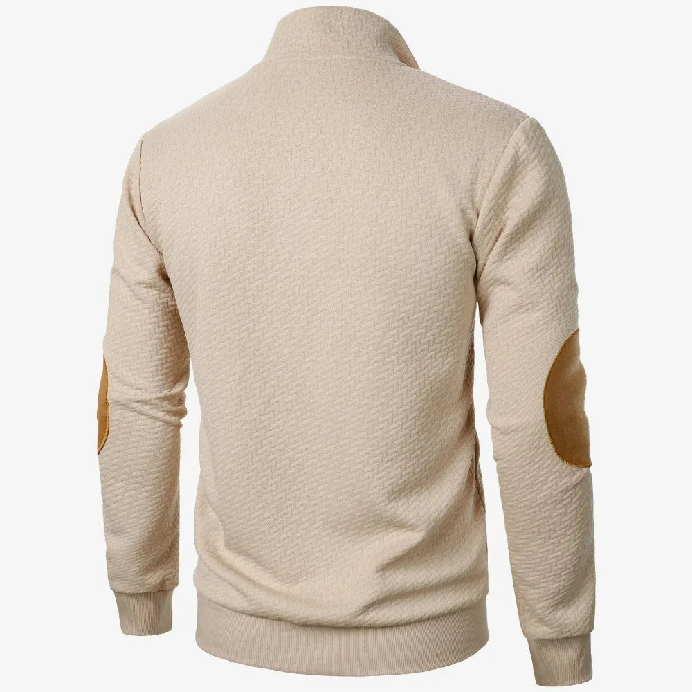 Men's Jacquard Sweatshirts Long Sleeve Hoodie Casual