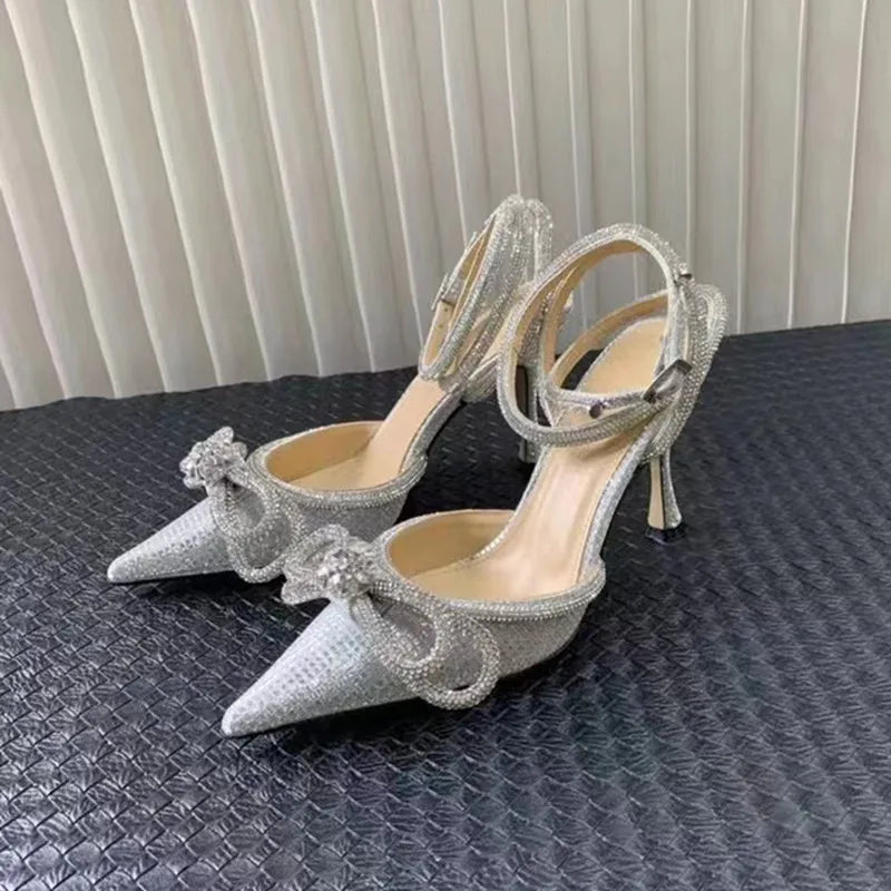 Glitter Crystal Women Pumps  Wedding High heels