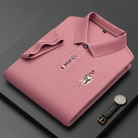 High end luxury POLO shirt with exquisite letter embroidery brand T-shirt