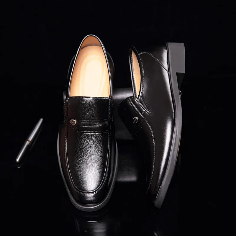 Leather Men Formal Shoes Luxury Brand Plus Size 38-44