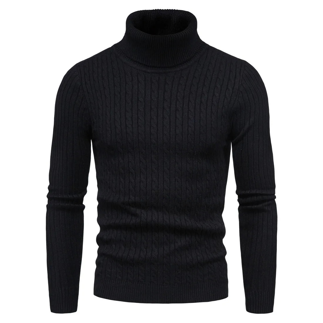 Turtleneck Warm Fashion Solid Color sweater