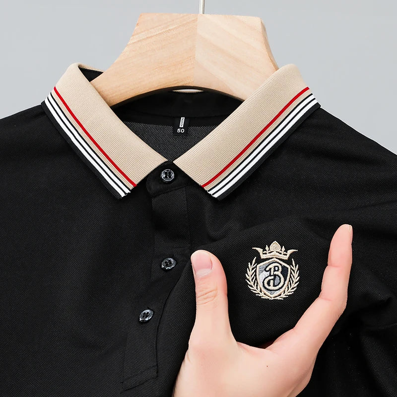 Luxury Brand Short sleeved POLO Shirt Men's Fashion