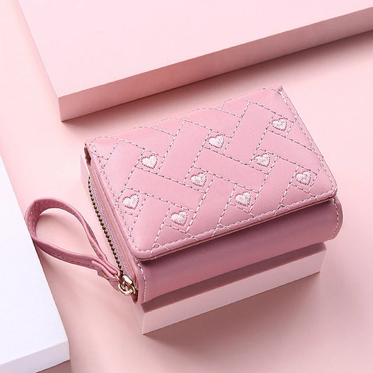 Luxury Designer Lady Wallet Pink Purse