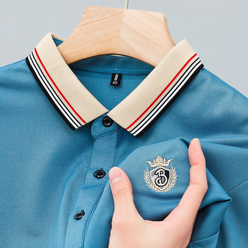 Luxury Brand Short sleeved POLO Shirt Men's Fashion