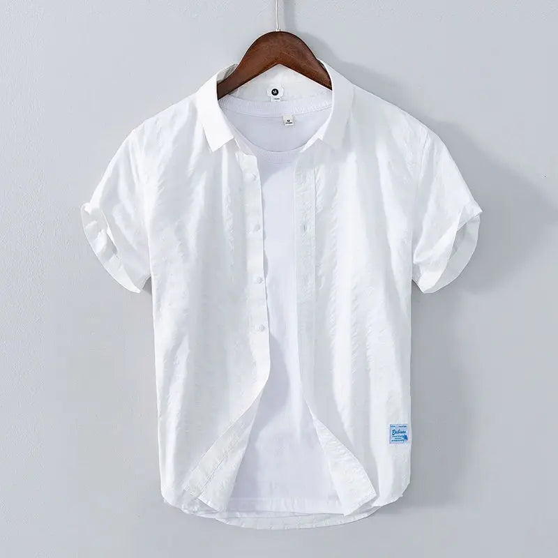 New Solid Color Fashion Turn-down Collar Shirt