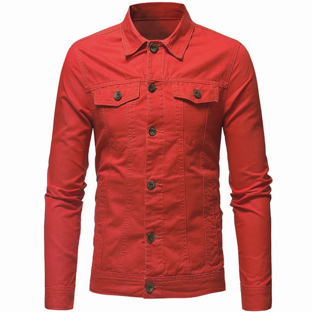 Men's Denim Collar Shirt