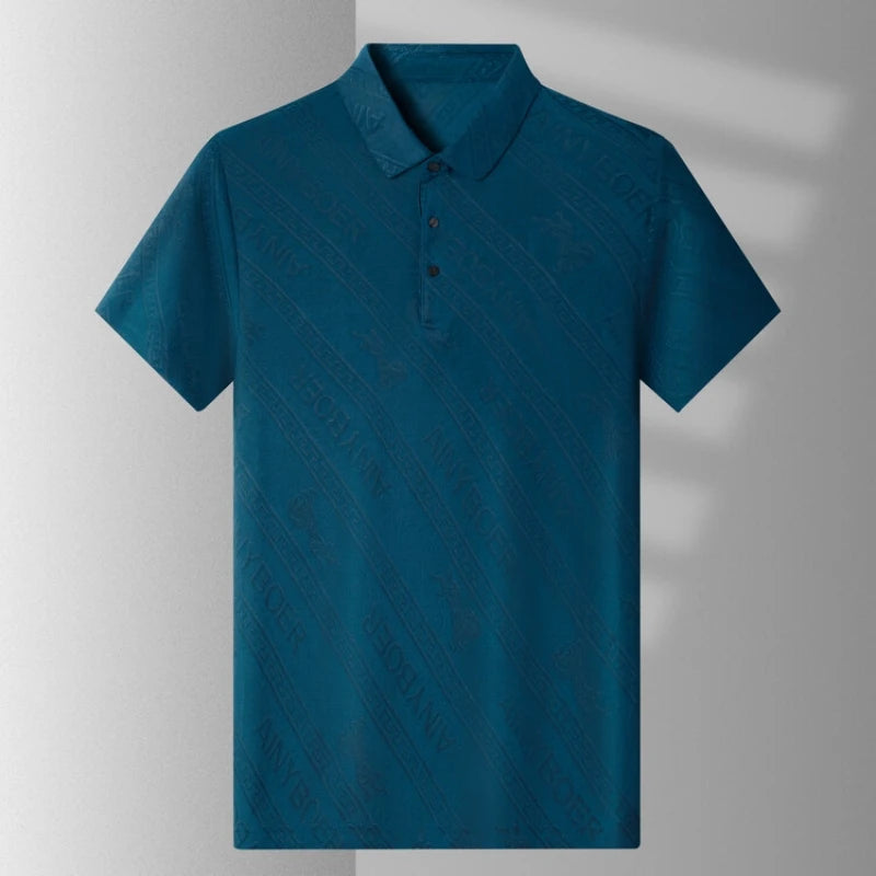 Luxury brand short sleeve men's polo shirt