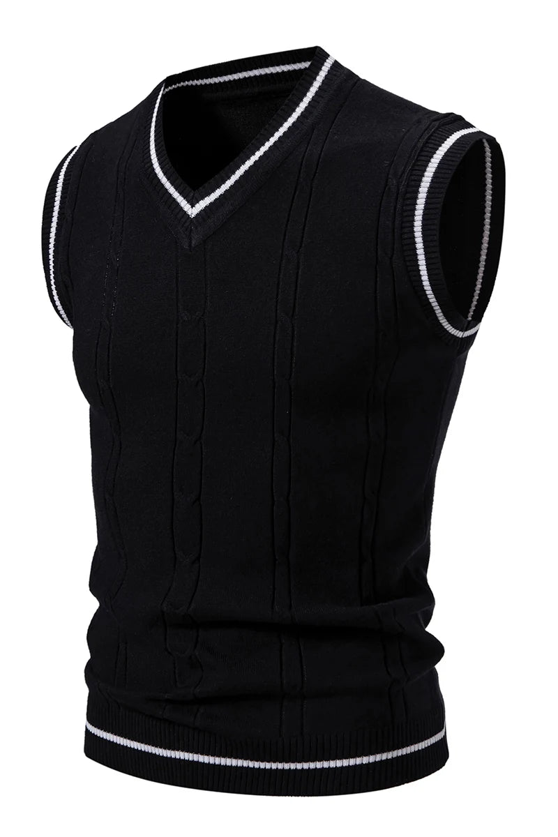 Men's New Sleeveless Knitwear Vest Men's Top