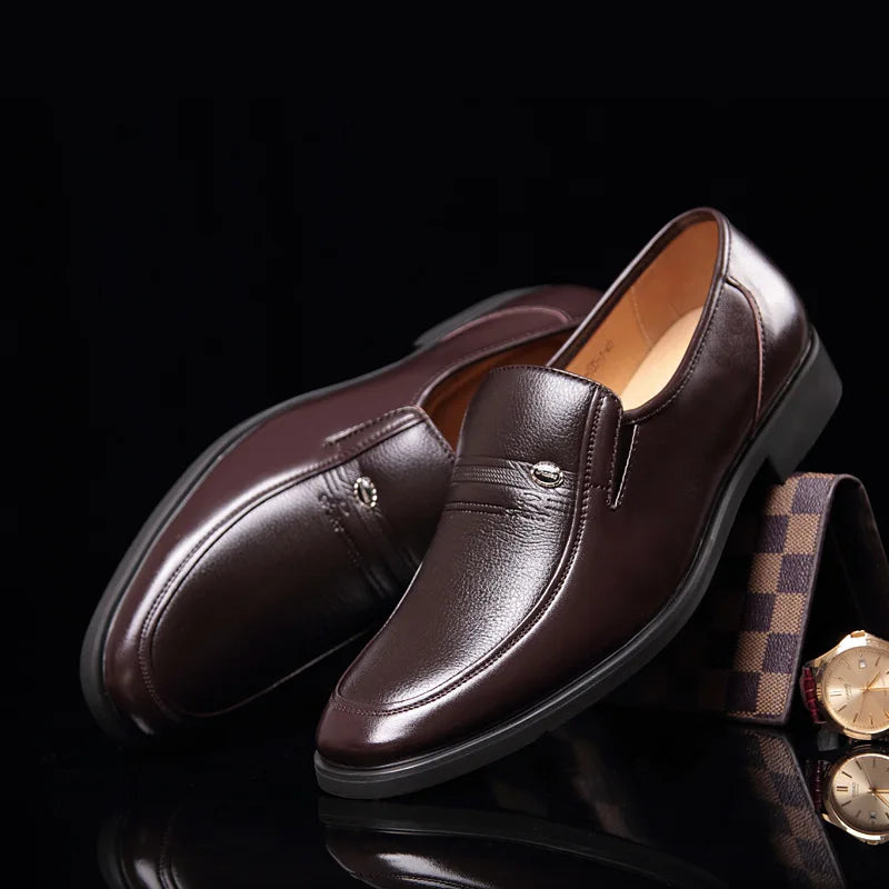 Leather Men Formal Shoes Luxury Brand Plus Size 38-44