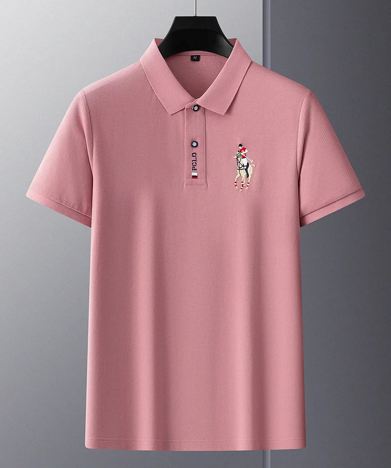 High end luxury POLO shirt with exquisite letter embroidery brand T-shirt