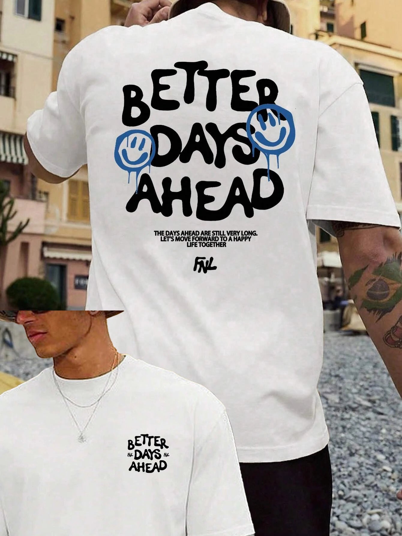 Better Days Ahead Men Cotton T-shirt