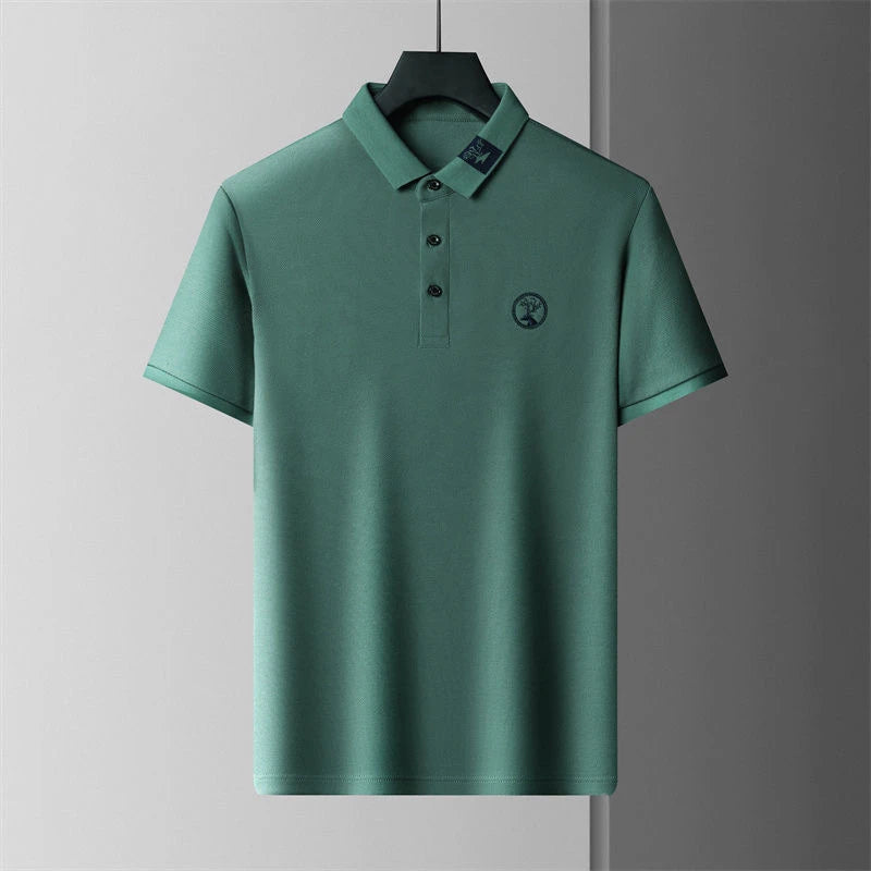 High quality 100% cotton short sleeved polo men's T-shirt