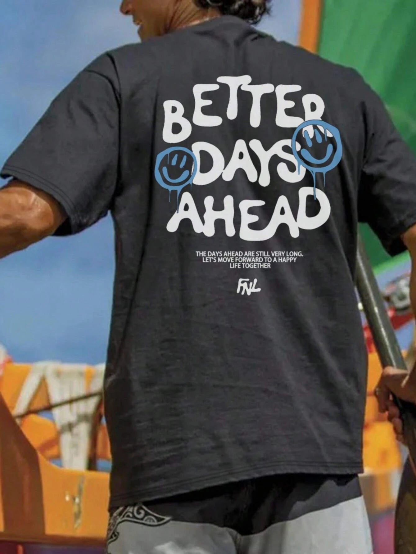 Better Days Ahead Men Cotton T-shirt