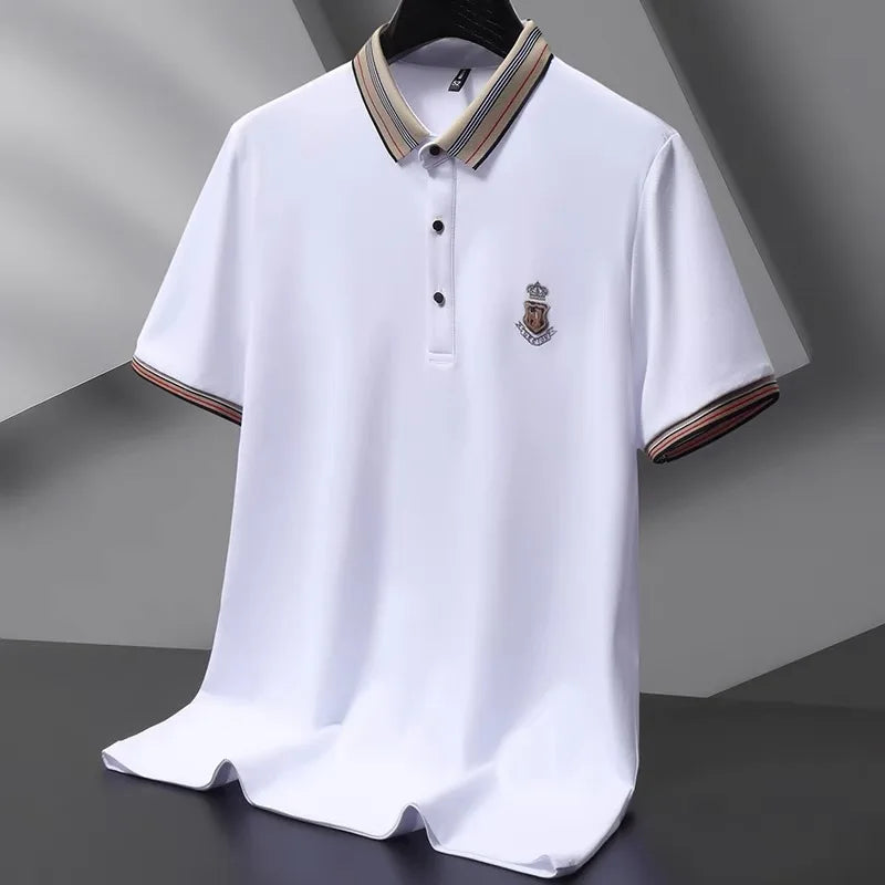 Short sleeve Men's Breathable Cotton POLO Shirt