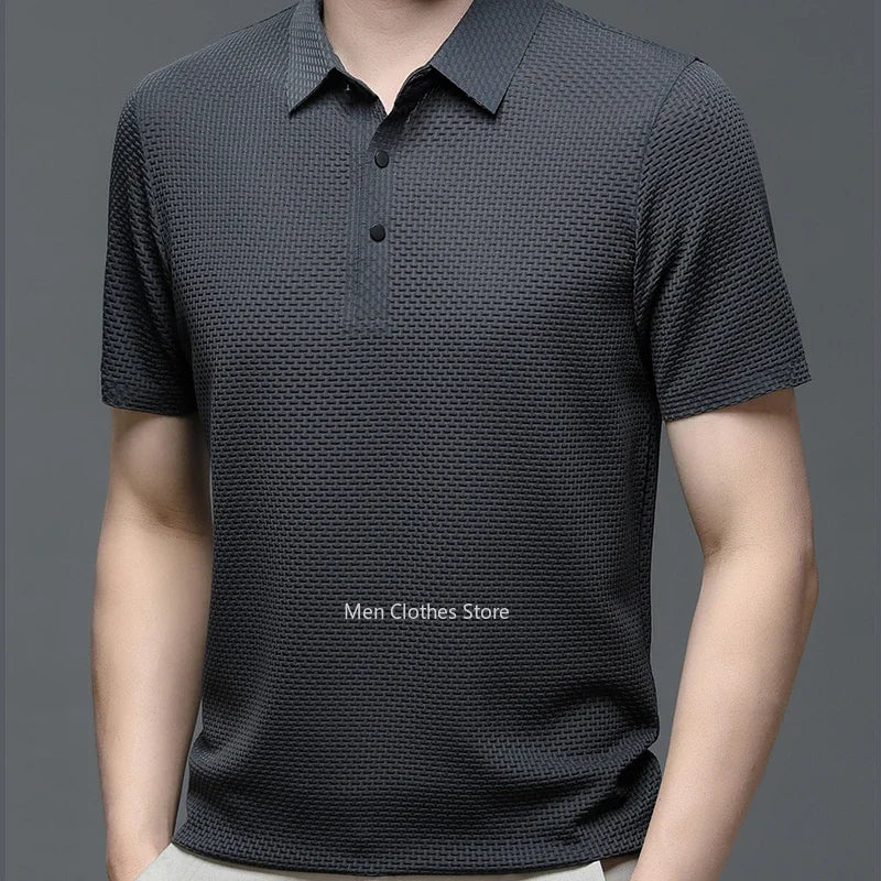 Men Short-sleeved Polo T-Shirt Brand Clothes