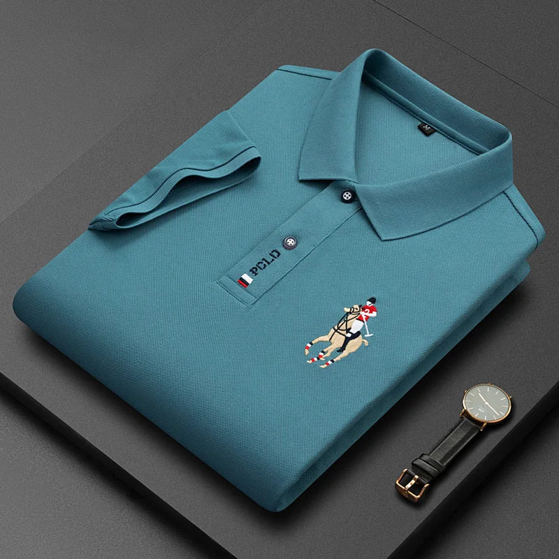 High end luxury POLO shirt with exquisite letter embroidery brand T-shirt