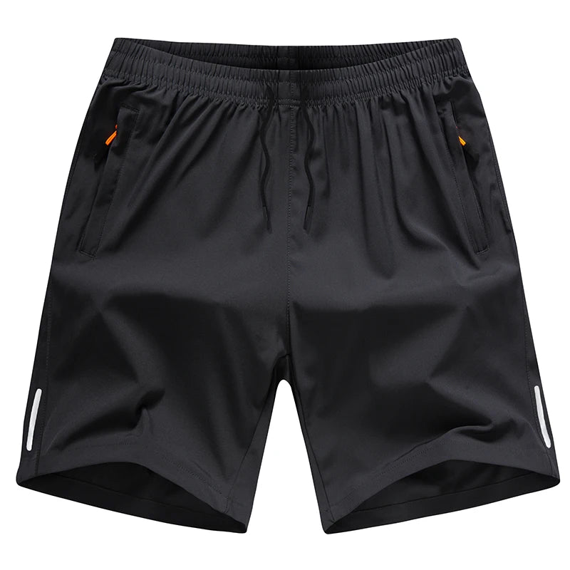 Solid Color Fashion Elastic Waist Straight Pants Man Quick Drying All-match Shorts