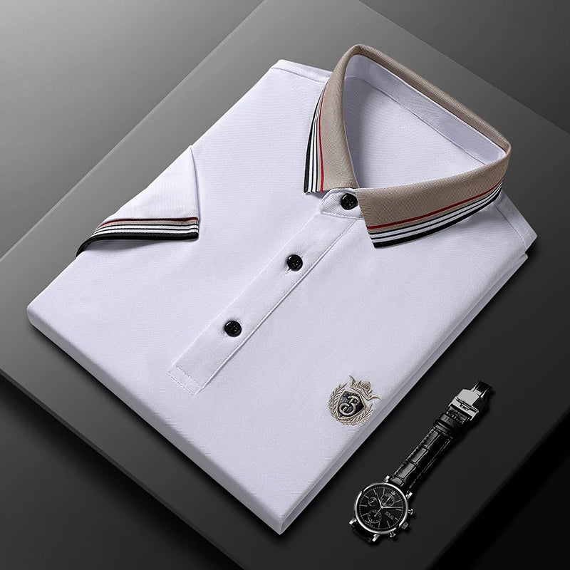 Luxury Brand Short sleeved POLO Shirt Men's Fashion