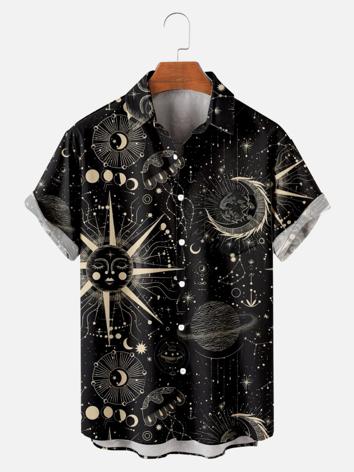 Hawaiian Shirts For Men's Skull Summer Casual Short Sleeve