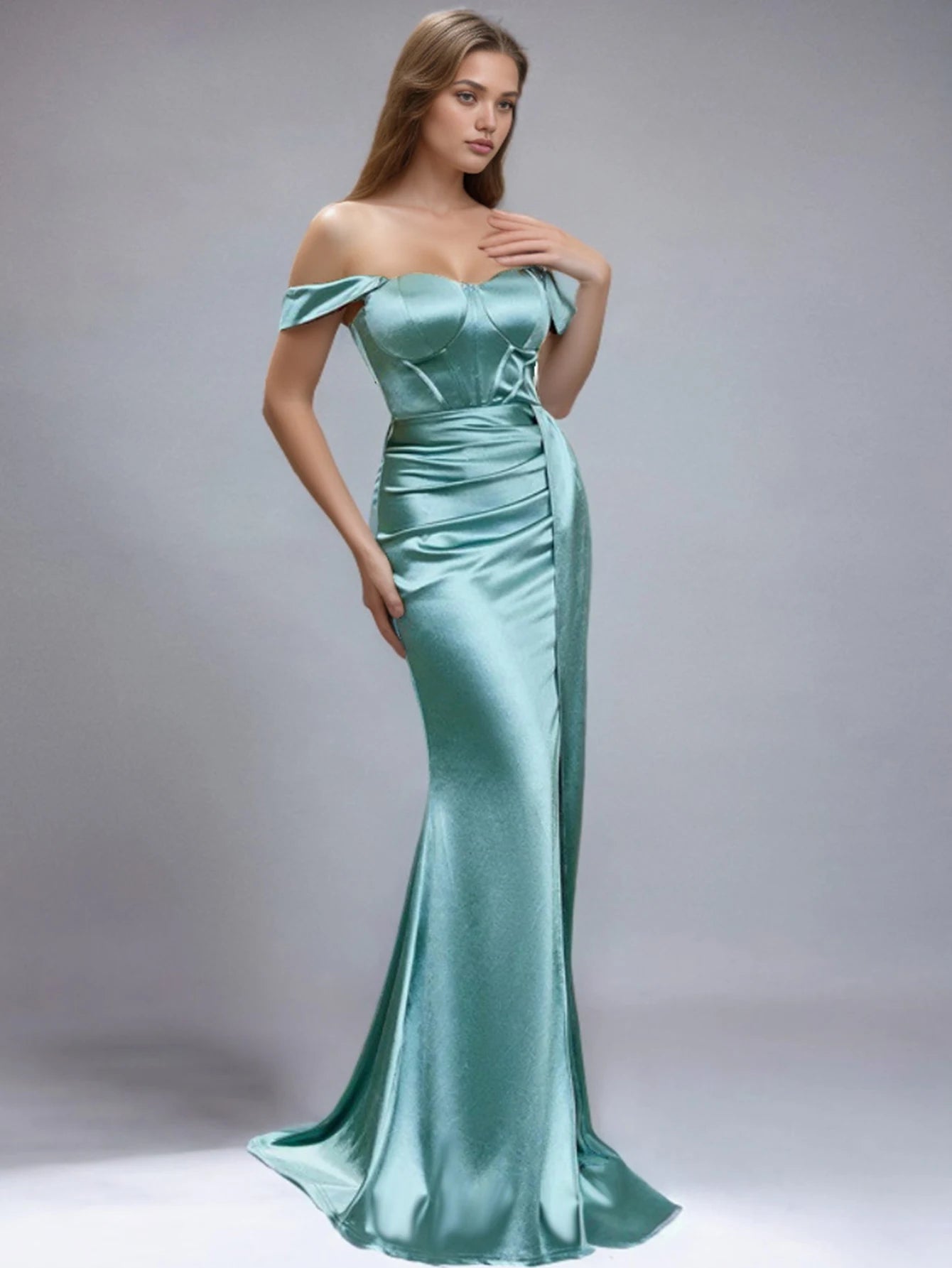Sexy slip corset prom evening dresses