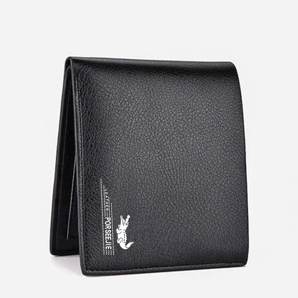 Men Wallet Leather Business Foldable Wallet