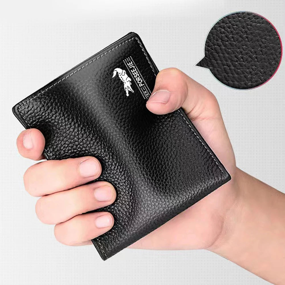 Men Wallet Leather Business Foldable Wallet