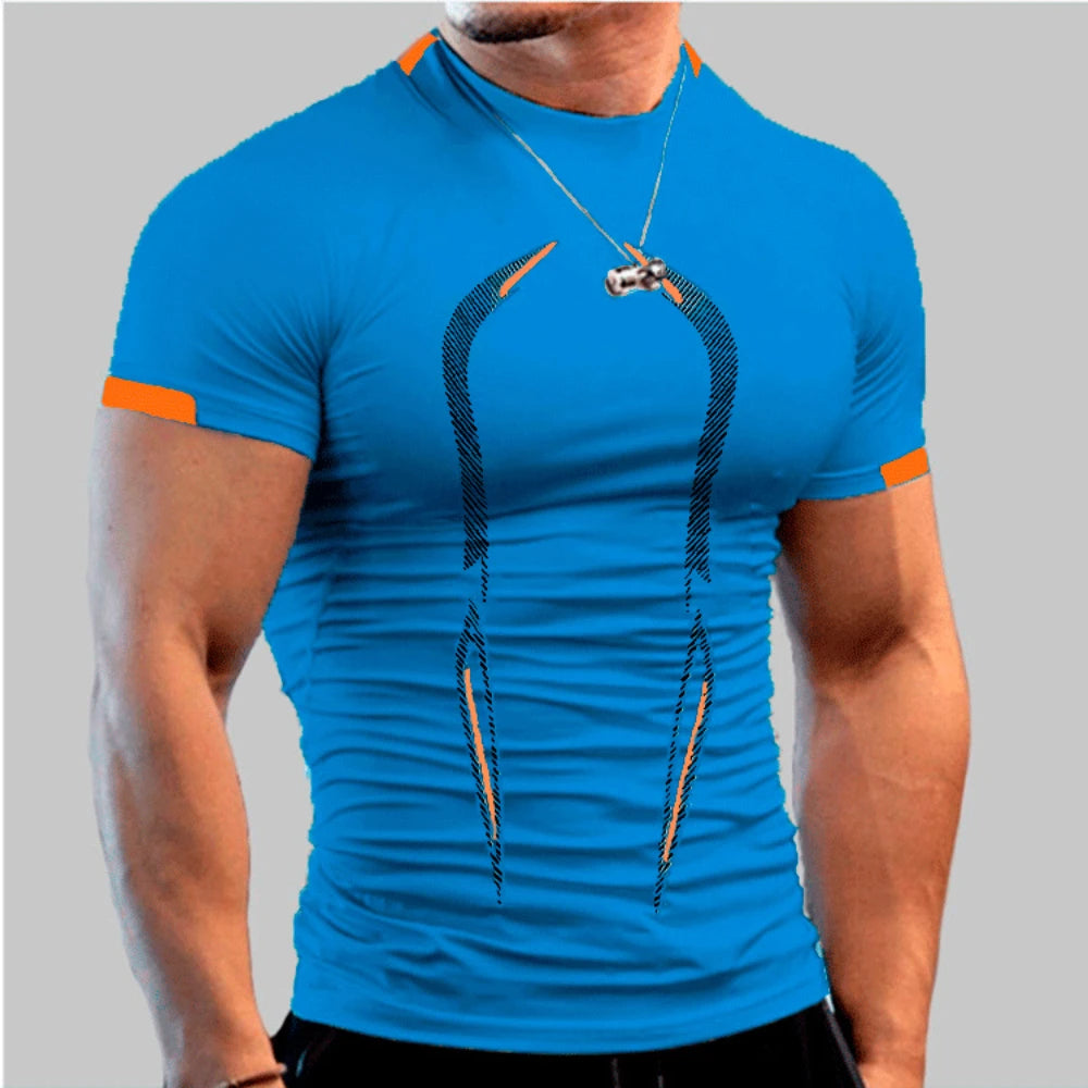 Men's T-shirt Crew Neck Sportswear Running Training Clothes